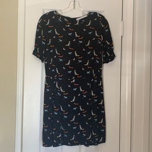 Zara | Dresses | Zara Dog Print Mini Dress | Poshmark